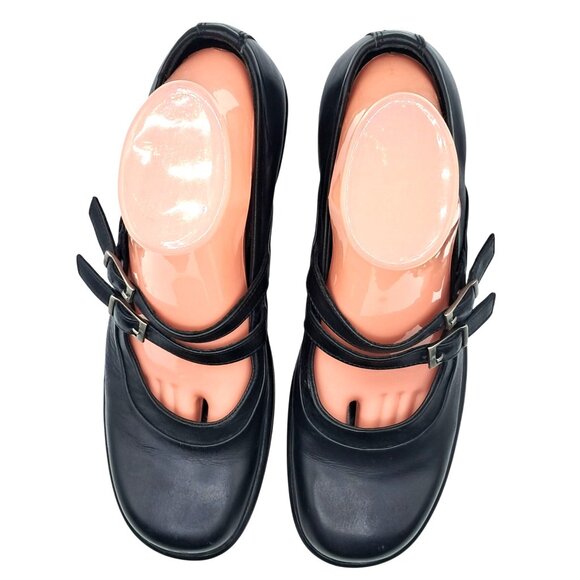 Dansko Mary Jane Womens Size EUR 41 US 10.5/11 Black Leather Heels - Picture 2 of 11